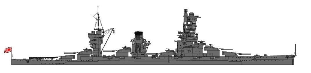 日本海軍戦艦山城（1944年秋）